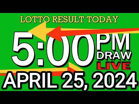 LIVE 5PM LOTTO RESULT TODAY APRIL 25, 2024 #2D3DLotto #5pmlottoresultapril25,2024 #swer3result