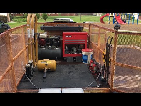 Toyota pickup tire road service. All the tools you need for big rig tire service.
