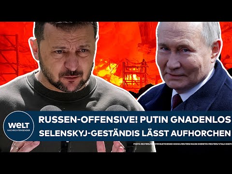 UKRAINE-KRIEG: "Äußerst schwierig" Putin attackiert gnadenlos! Selenskyj-Geständnis lässt aufhorchen