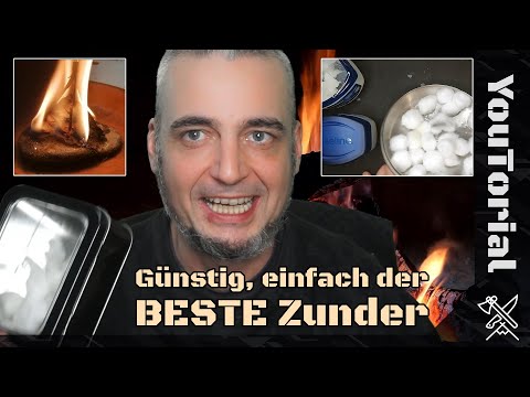 Anleitung: Zunder selber herstellen aus Vaseline und Wattebällchen