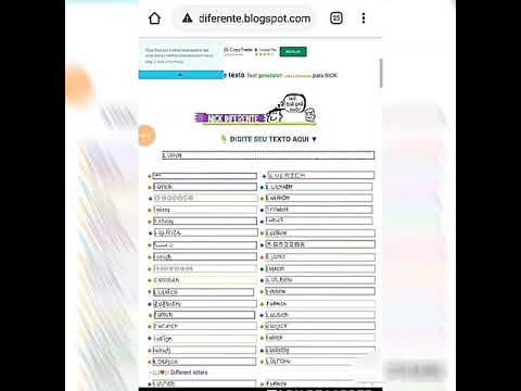 Vídeo: Gerador Letras Diferentes: perguntas e respostas
