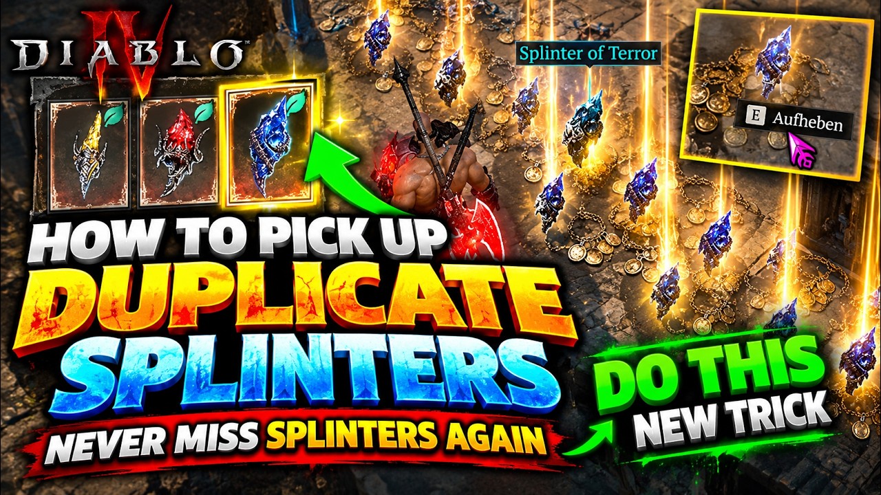 NEW TRICK DISCOVERED - How to Pick up Duplicate Splinters - YouTube