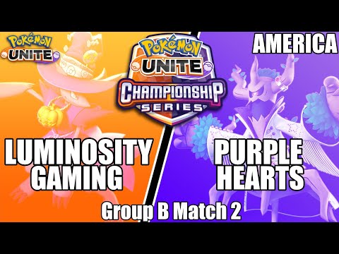 Luminosity Gaming vs Purple Hearts - PUCS NA Championship Group B Match 2 | Pokemon Unite
