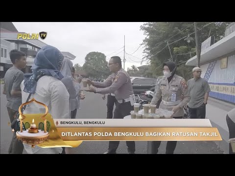 DITLANTAS POLDA BENGKULU BAGIKAN TAKJIL GRATIS
