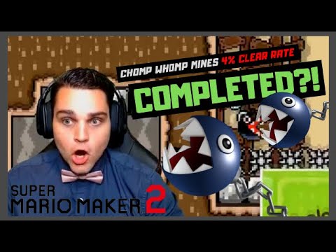 Chomp Thwomp Mines Gameplay - Super Mario Maker 2 with Anthropic