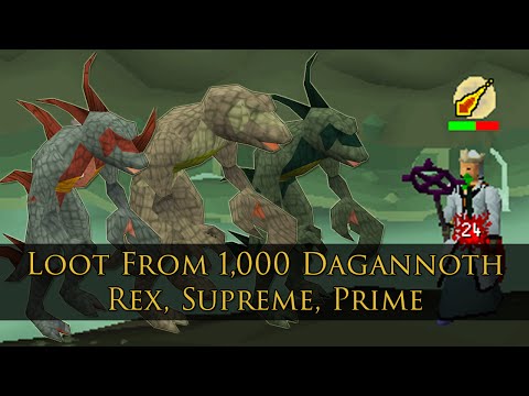 1,000 Dagannoth Rex, Prime and Supreme Kill Results!