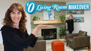 Living Room Makeover Without Buying Anything!