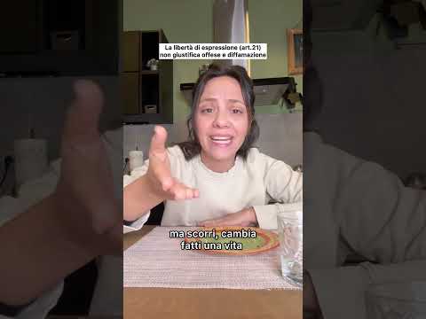 LA LIBERTÀ DI PAROLA (art.21) NON GIUSTIFICA OFFESE E DIFFAMAZIONE.