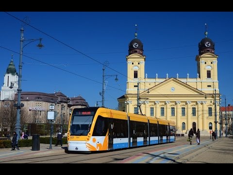 Városnézés CAF villamossal, Debrecenben