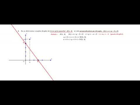 Ecuatia dreptei Perpendicularitate  Exercitii  mp4 mp4