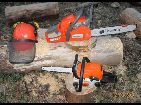 Einsteigersägen Vergleich Stihl MS 170 mit Husqvarna 435