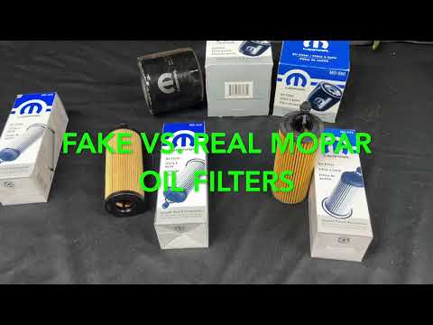 WATCH OUT for Fake eBay/Amazon Oil Filters - Full comparison of Real vs. Fake MOPAR Filters