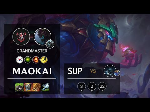 Maokai Support vs Karthus - KR Grandmaster Patch 10.18