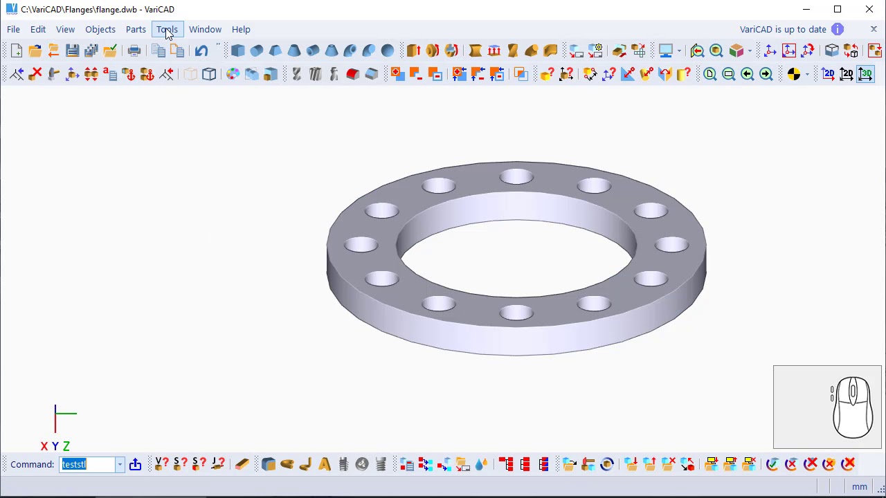 VariCAD – Settings of STL Files Output