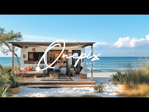 Seaside Tiny Houses 🌊 | Relaxing Chillout Music & Stunning Coastal Views (2H+)