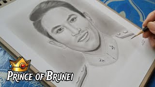 How to draw Prince Abdul Mateen, Prince of Brunei | jesar art