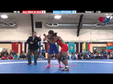 58 KG RR1 - Joice Souza Da Silva (BRA) vs Orkhon Purevdorj (MGL)