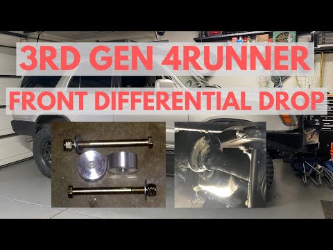 Toyota 4runner Front Diff Drop Kit Install