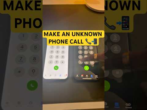 How to make an UNKNOWN phone call! 📞 📲 #apple #iphone #phone