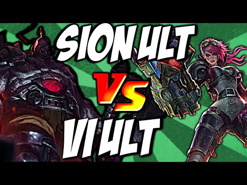 Sion Ult vs Vi Ult - Unstoppable Onslaught vs Assault and Battery by LoL Clash & Combo #lolclash