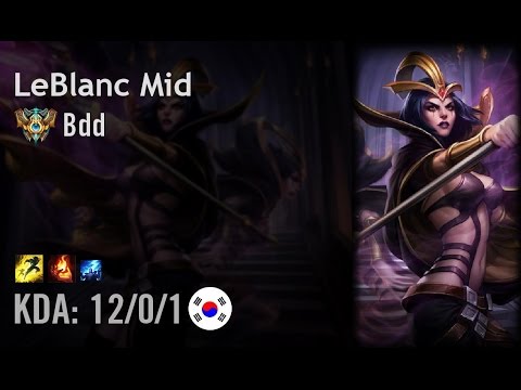 LeBlanc Mid vs Ahri - Bdd - KR Challenger Path 6.4