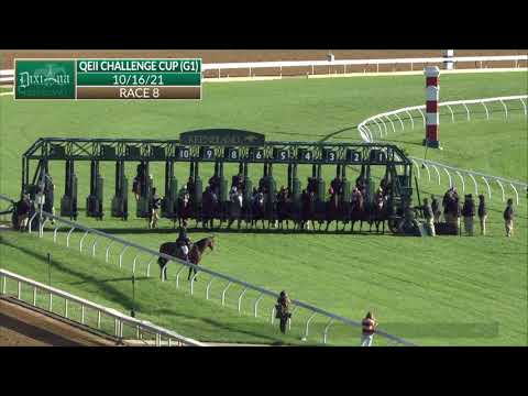 Shantisara (IRE) wins the 2021 Queen Elizabeth II Challenge Cup (G1) Presented by Dixiana