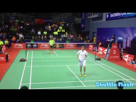 Lin Dan vs Lucas Claerbout   Perfect camera angle 2015