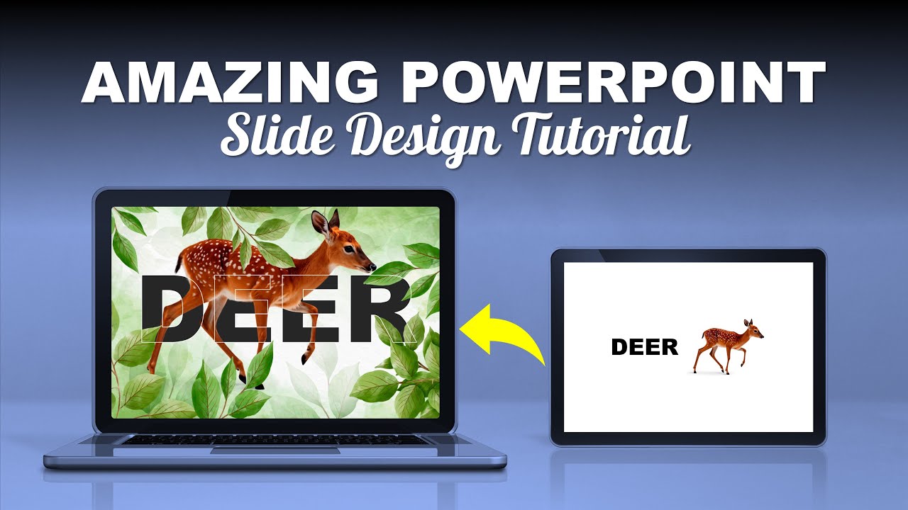 Amazing PowerPoint Slide design tutorial | DESIGN WILDLIFE-WORTHY SLIDES IN 3 MINUTES