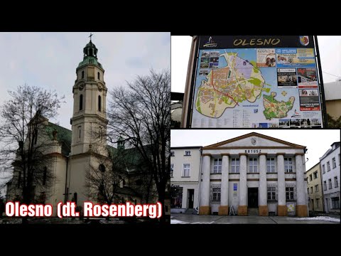 Urlaub in Polen - Olesno (Rosenberg) Stadtrundgang