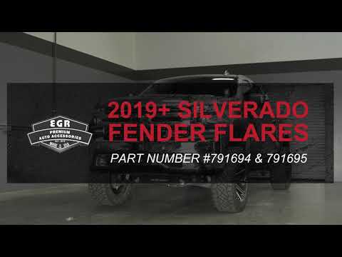EGR Bolt On Fender Flares 19+ Silverado matte black p/n: 791694