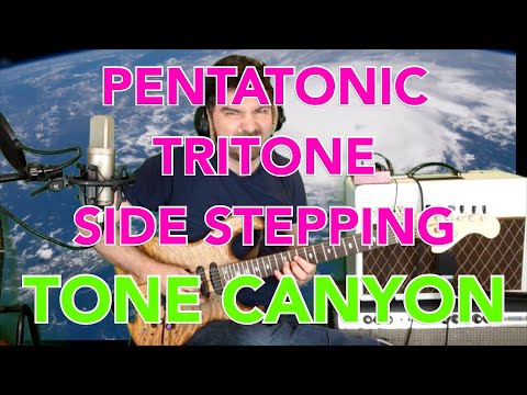 Jazz Fusion Guitar Lick - Pentatonic Tritone Side Stepping - INTERMEDIATE