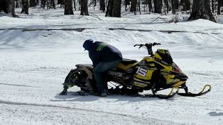 Sucked Under Snowmobile In Drag Race | Jason Asselin