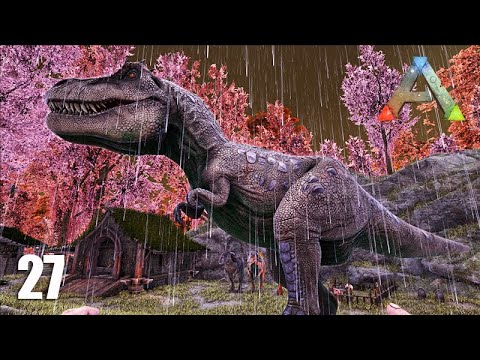 DOMANDO nosso primeiro TIRANOSSAURO REX - ARK  Crystal Isles - #27