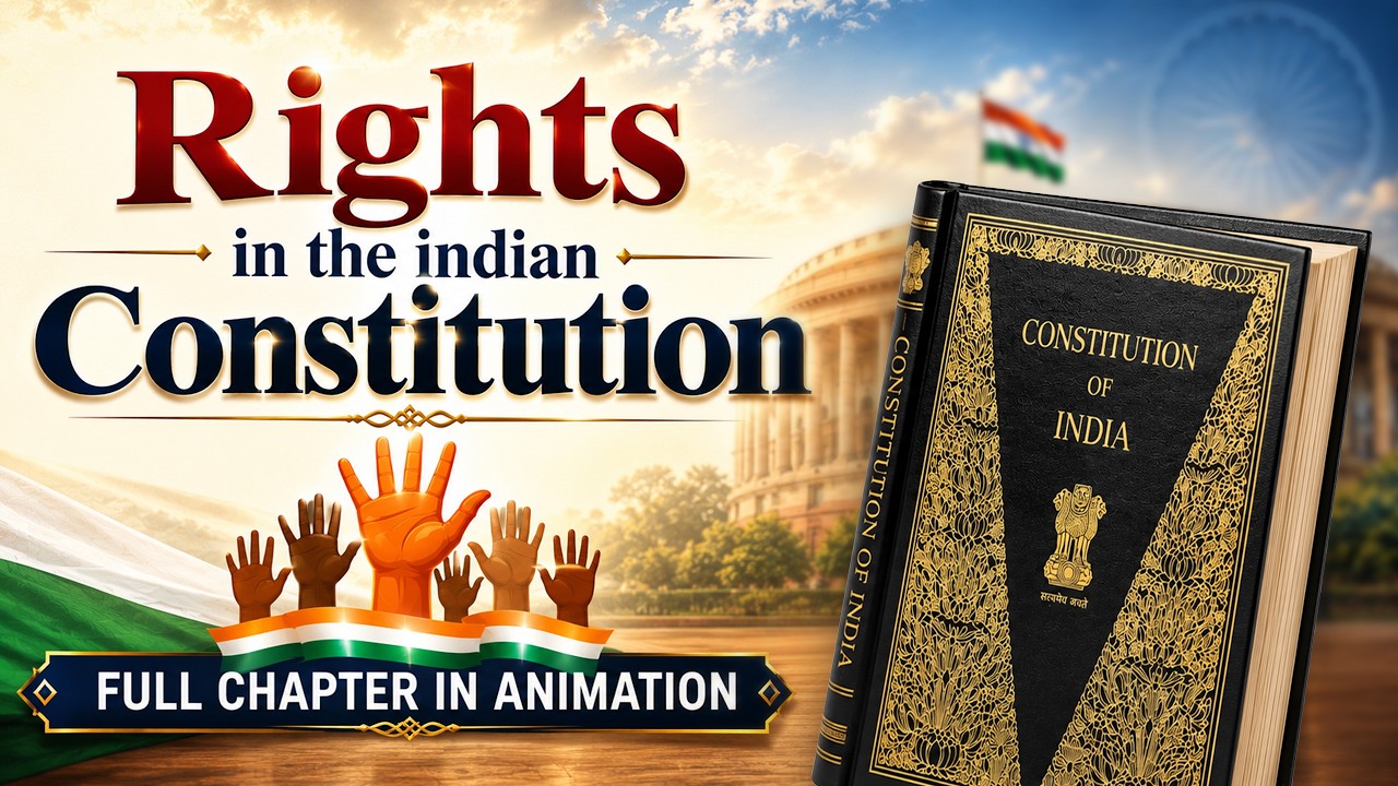 Rights in the Indian Constitution  Class 11 Political Science One shot | Full chapter by animation