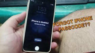 Iphone is Disabled Connect to iTunes | Paano ayusin pag na Disable ang Iphone | Step by Step Guide