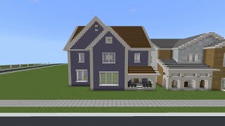 How To Build A Suburban House 🏠 In Minecraft Tutorial 728