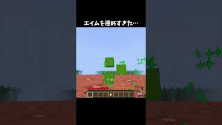 エイムを極めすぎた… #minecraft