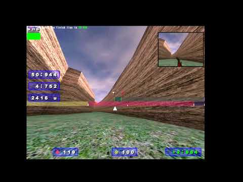 Quake 3 Defrag: Online Cup#1 - Обзор карты bug80_slick