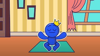 Blue Learned to meditate -  Rainbow Friends
