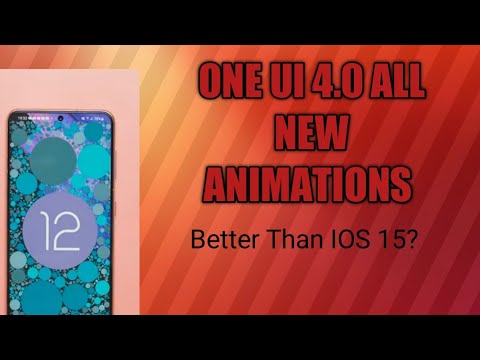 One ui 4.0 Animations |One ui 4.0 beta| one ui 4.0 new Animations-Better than IOS 15?