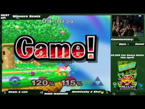Bonk/Shuffle (Blue) vs. lint/DOOM (Red) - MM15 SSBM Doubles WSF