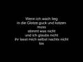 Lyrics Panik - Wegweiser 