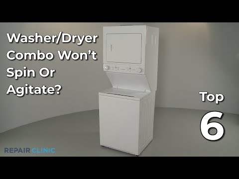 Washer/Dryer Combo Won't Spin or Agitate — Washer/Dryer Combo Troubleshooting