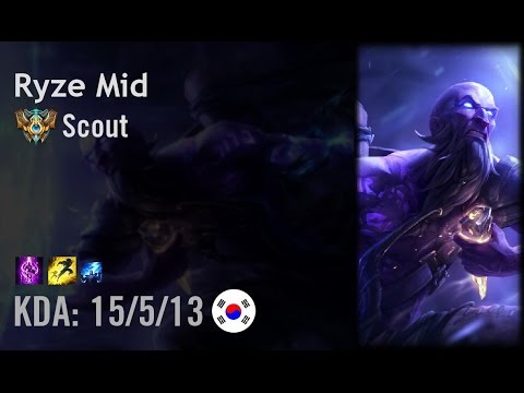 Ryze Mid vs LeBlanc - Scout - KR Challenger Patch 6.14
