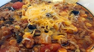 How to Make Black Bean Taco Soup | Dinner | Six Sisters Stuff