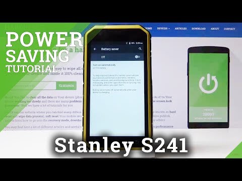 How to Enable Power Saving Mode on Stanley S241 - Save Battery Charge