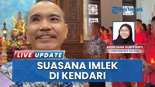 Fokus Sembahyang saat Imlek di Vihara Eka Dharma Kendari, Mengantar ke Tahun Shio Ular Kayu 2025