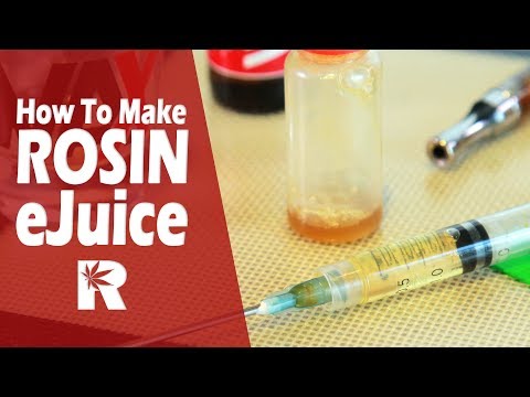 How To Make Rosin e-Juice (Rosin Press Wax for eCig Cartridges): Cannabasics #60