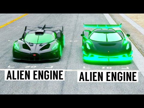 Koenigsegg Jesko Alien Engine vs Bugatti Bolide Alien Engine 2.0 at Special Stage Route X