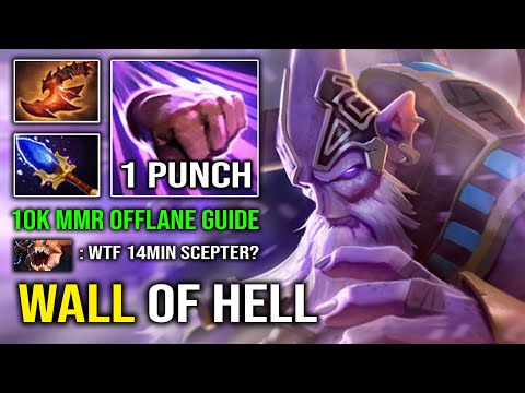 WALL OF HELL 14Min Scepter 10K Dark Seer 1 Shot Normal Punch 100% Deleted Offlane Dota 2